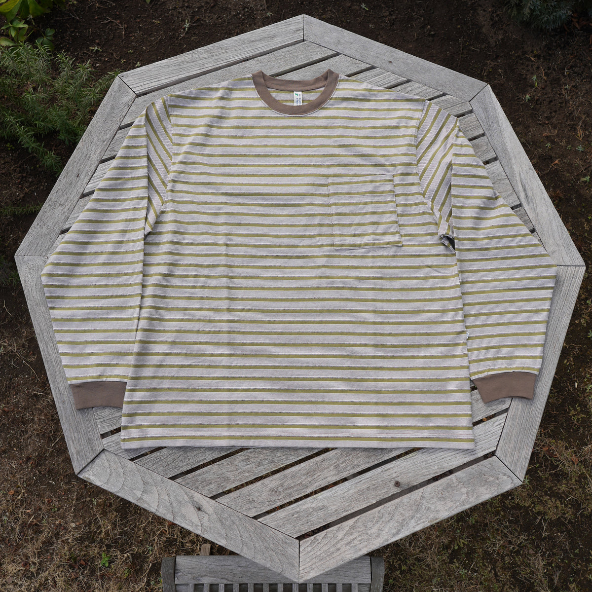 NOROLL UNEVENNESS L/S TEE ロンT UNEVENNESS L/S TEE/GREEN – DEVELOPMENT BY NOROLL
