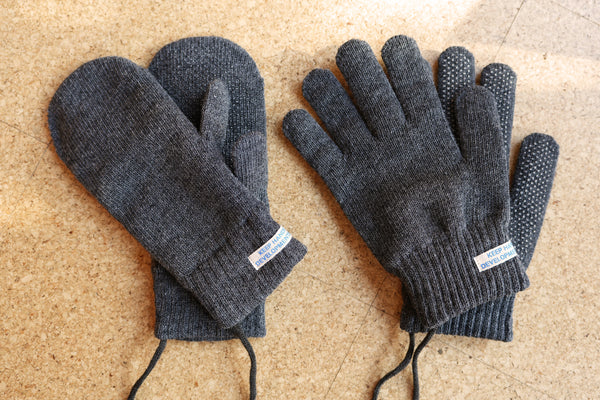 USUALLY MITTEN/GLOVE - ASPHALT