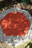 SIMPLE CREW NECK KNIT / ORANGE