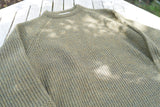 SIMPLE CREW NECK KNIT / OLIVE