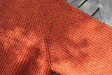 SIMPLE CREW NECK KNIT / ORANGE