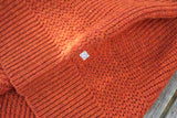 SIMPLE CREW NECK KNIT / ORANGE