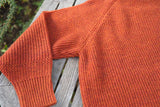 SIMPLE CREW NECK KNIT / ORANGE