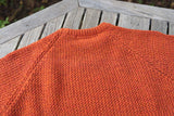 SIMPLE CREW NECK KNIT / ORANGE