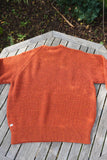 SIMPLE CREW NECK KNIT / ORANGE