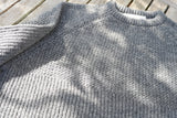 SIMPLE CREW NECK KNIT / GREY
